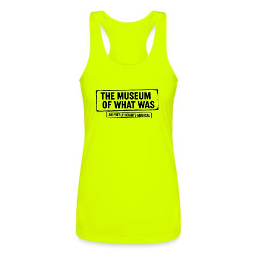 Museum of What Was Logo (Black) - Women’s Performance Racerback Tank Top