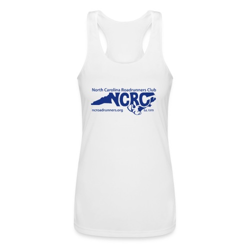 NCRC Blue Logo3 - Women’s Performance Racerback Tank Top