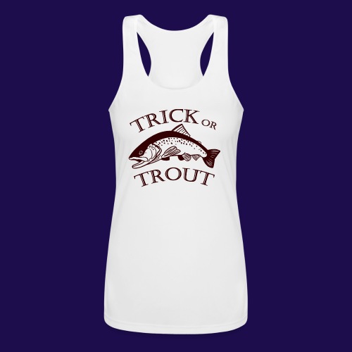 Trick or Trout - Women’s Performance Racerback Tank Top