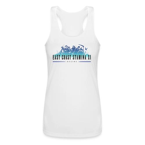 East Coast Stamina 11 (Black Text) - Women’s Performance Racerback Tank Top