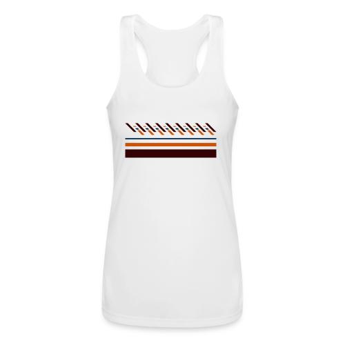 Cute, colorful striped designs for the seasons - Women’s Performance Racerback Tank Top