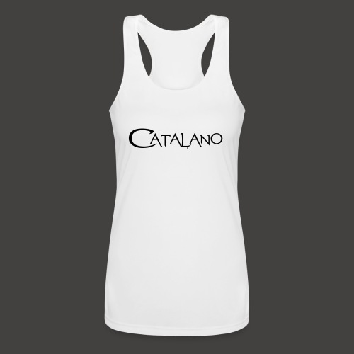 Catalano logo hat - Women’s Performance Racerback Tank Top