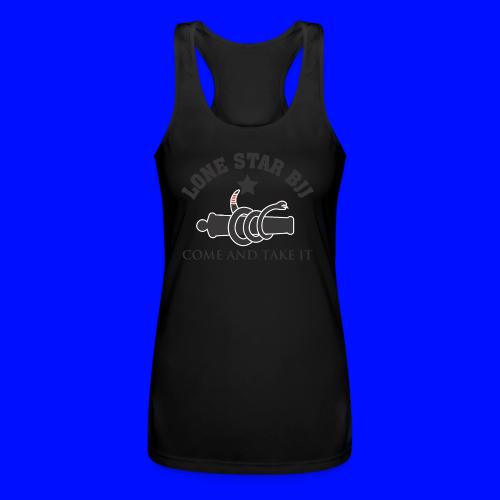 Lone Star BJJ - Come and Take It - Black and Red - Women’s Performance Racerback Tank Top