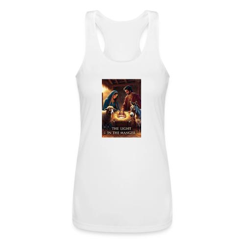 Nativity Manger T-Shirt - Women’s Performance Racerback Tank Top