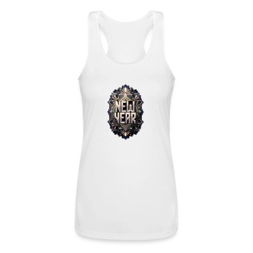 Evergreen New Year T-Shirt - Women’s Performance Racerback Tank Top