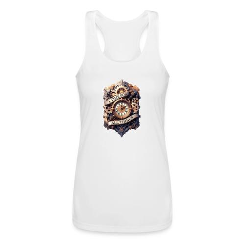 Ornate Clockwork T-Shirt - Women’s Performance Racerback Tank Top