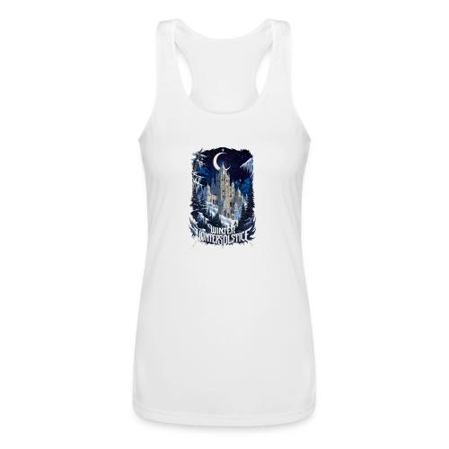 Celestial Winter Temple T-Shirt - Women’s Performance Racerback Tank Top