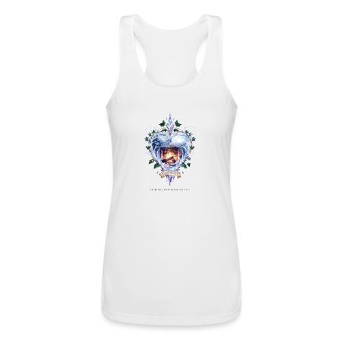 Imbolc Candle Veil T-Shirt | Veiled Rebirth - Women’s Performance Racerback Tank Top