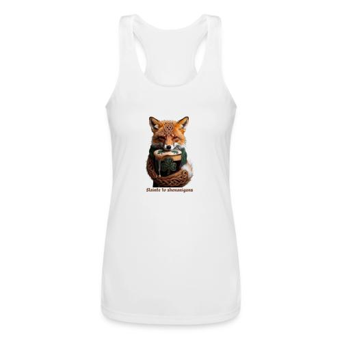Sly Emerald Fox Toast T-Shirt - Women’s Performance Racerback Tank Top