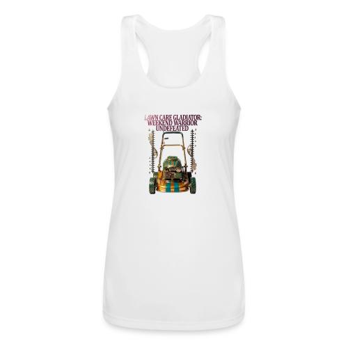 Lawn Care Gladiator T Shirt - Women’s Performance Racerback Tank Top