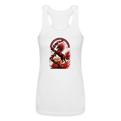 Year of the Horse Rise T Shirt,Lunar New Year Gift - Women’s Performance Racerback Tank Top