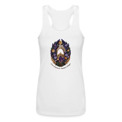 Easter Meadow Crown Renewal T Shirt, Spring Gift - Women’s Performance Racerback Tank Top