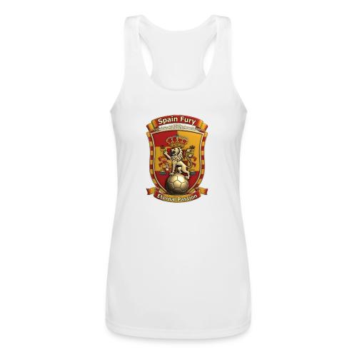 Spain Lion Fury T-Shirt, Spanish Crest Gift - Women’s Performance Racerback Tank Top