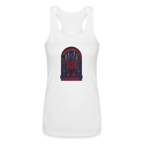 Barcelona Scarlet Pride T Shirt, Vibrant City Gift - Women’s Performance Racerback Tank Top