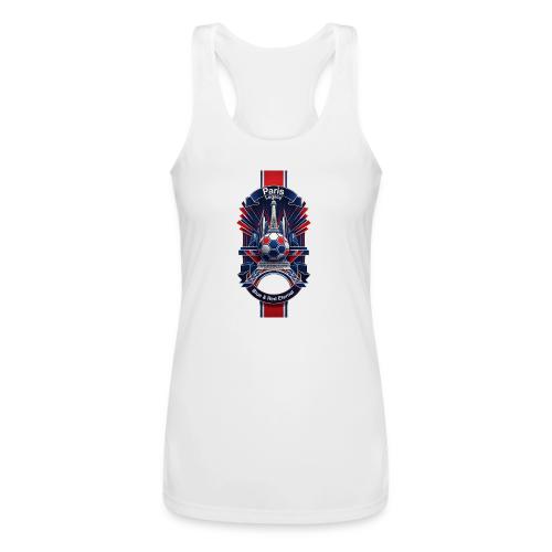 Paris Tower Legacy T Shirt, Soccer City Pride Gift - Women’s Performance Racerback Tank Top
