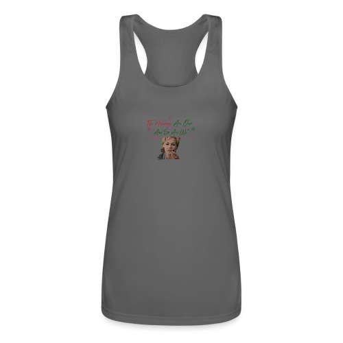 Kelly Taylor Holidays Are Over - Women’s Performance Racerback Tank Top