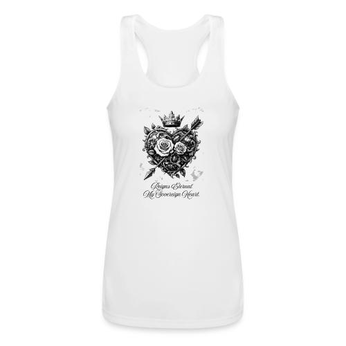 Royal Heart T-Shirt, Mug, & Leggings - Women’s Performance Racerback Tank Top
