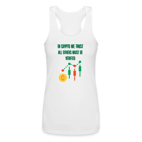Sarcastic Bitcoin Investor T-shirt - Women’s Performance Racerback Tank Top