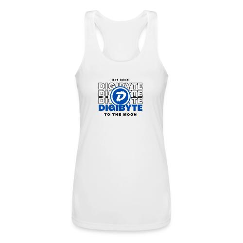 Digibyte. More secure, faster, forward thinking - Women’s Performance Racerback Tank Top