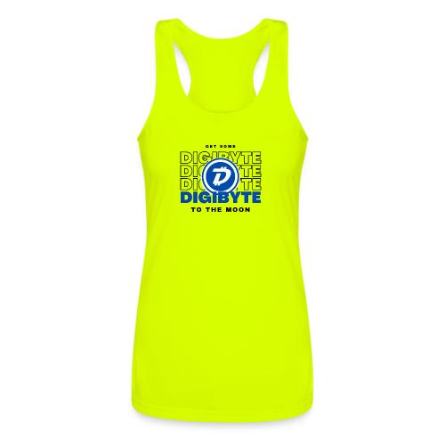 Digibyte. More secure, faster, forward thinking - Women’s Performance Racerback Tank Top