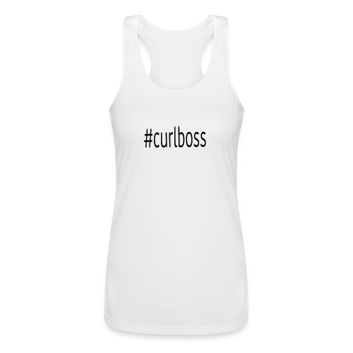 #curlboss - Women’s Performance Racerback Tank Top
