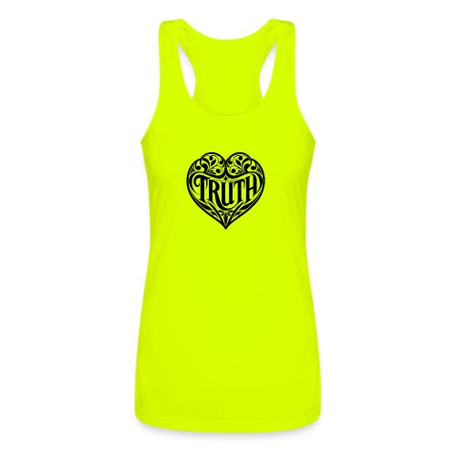TRUTH in HEART - Women’s Performance Racerback Tank Top