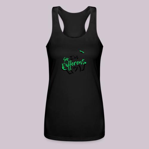 I m different - Women’s Performance Racerback Tank Top