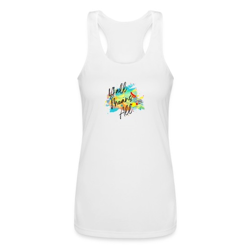 Y'all Means All - Women’s Performance Racerback Tank Top