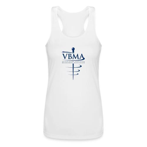 VBMA caduceus logo - Women’s Performance Racerback Tank Top