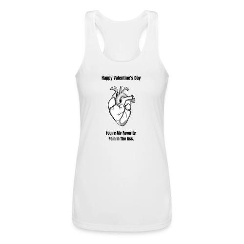 I'm Glad I Swiped Right T-Shirt | Funny Valentine - Women’s Performance Racerback Tank Top
