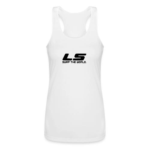 LS Swap The WORLD (Back and Front) - Women’s Performance Racerback Tank Top
