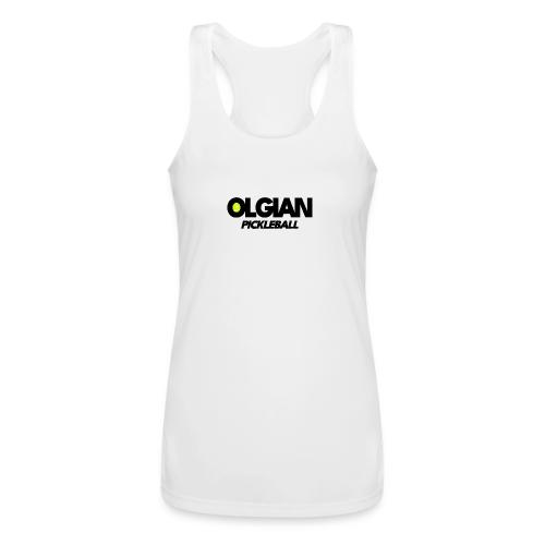 Olgian Pickleball Logo Gear - Women’s Performance Racerback Tank Top