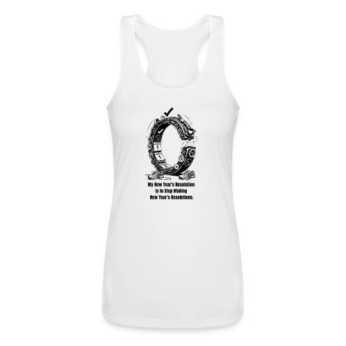 The Resolution Loop - Sarcastic New Year's T-Shirt - Women’s Performance Racerback Tank Top