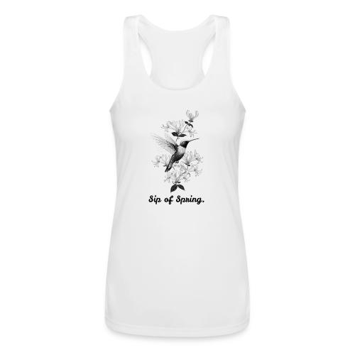 Hummingbird T-Shirt, Honeysuckle Vine - Women’s Performance Racerback Tank Top