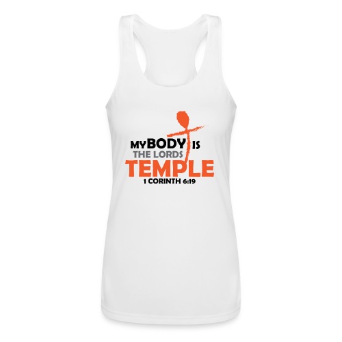 My body/Lords Temple - Women’s Performance Racerback Tank Top