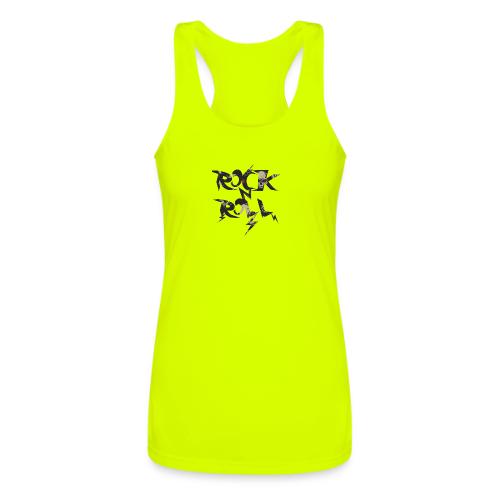 rocknroll - Women’s Performance Racerback Tank Top