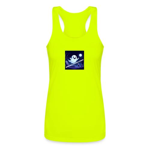Boo I m a Friendly Ghost - Women’s Performance Racerback Tank Top