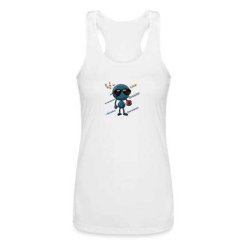 Smoon City 2_I heart Mrs S - Women’s Performance Racerback Tank Top