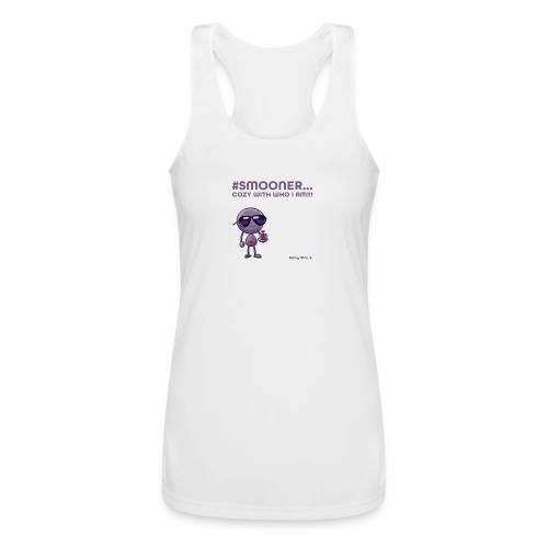 Smoon City_Cozy with who I am - Women’s Performance Racerback Tank Top