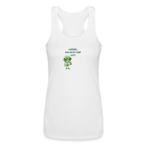 Smoon City | Naija No dey Carry Last Only - Women’s Performance Racerback Tank Top