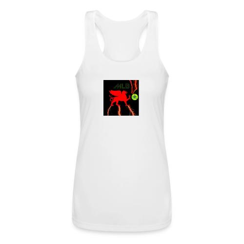 My Lunch Break Logo Shock - Women’s Performance Racerback Tank Top