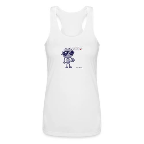 Smoon City 18 I am a Diamond Smooner - Women’s Performance Racerback Tank Top
