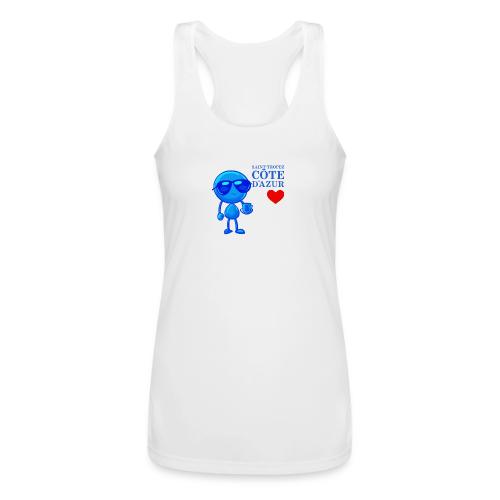 Smoon City_Saint Tropez Côte d'Azur - Women’s Performance Racerback Tank Top