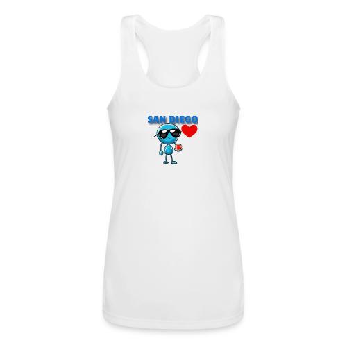Smoon City_San Diego - Women’s Performance Racerback Tank Top