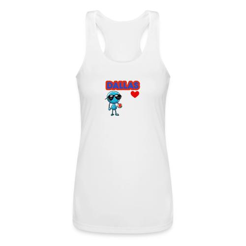 Smoon City_Dallas - Women’s Performance Racerback Tank Top