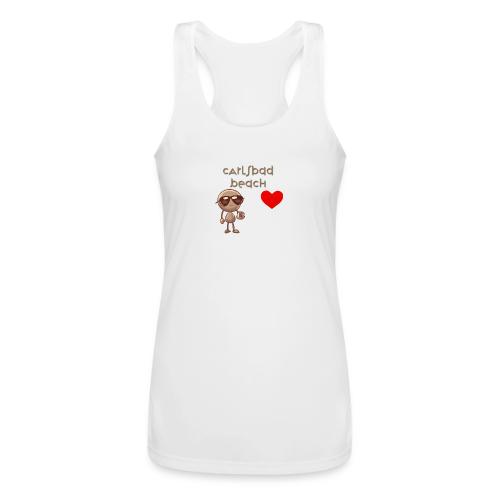 Smoon City_Carlsbad Beach - Women’s Performance Racerback Tank Top