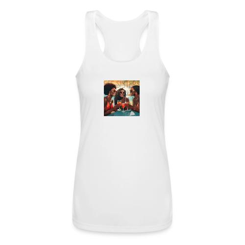 Mrs. S' GGG Retreat_Sisters Sipping Sangrias - Women’s Performance Racerback Tank Top