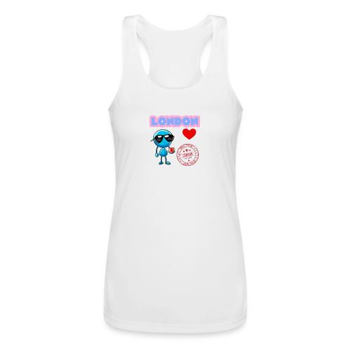 Smoon City_London - Women’s Performance Racerback Tank Top