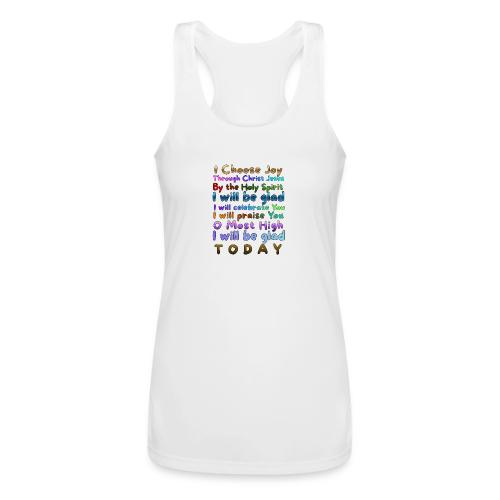 I will be glad 1 - Women’s Performance Racerback Tank Top