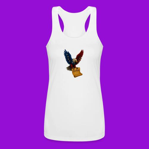 Bill of Rights Bald Eagle - Women’s Performance Racerback Tank Top